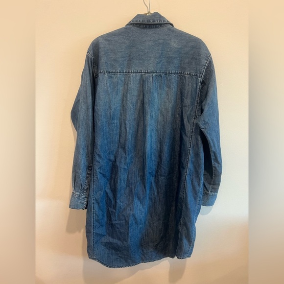 Madewell Dress Womens Long Sleeve Chambray Button Up Sheath Blue Size L - Picture 3 of 8